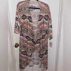 Lularoe Aztec Shirley Kimono Sz. Medium NWT